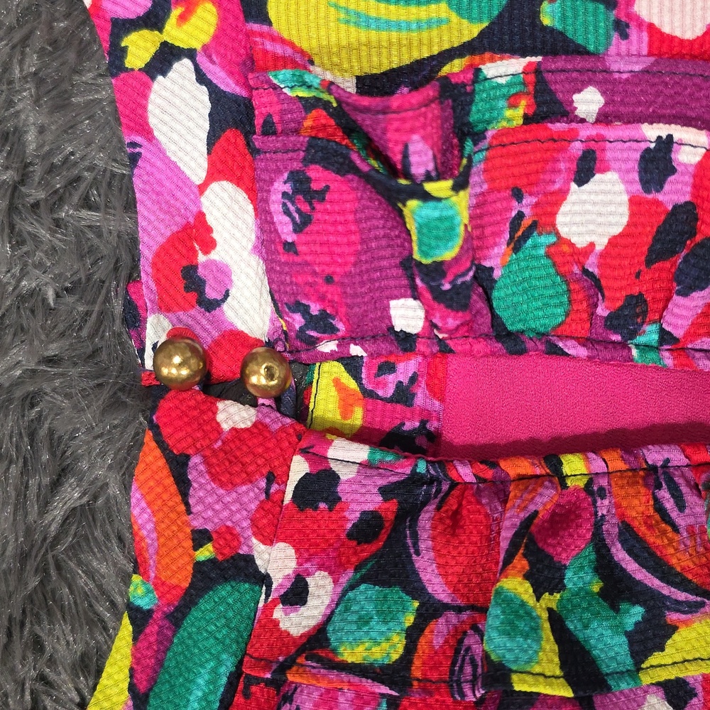 Lilly Pulitzer Pink Multicolor Floral Sleeveless Dress - Picture 3 of 7